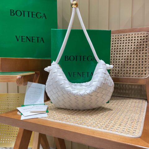 Bottega Veneta葆蝶家 TURN 29CM BAG 701023白色