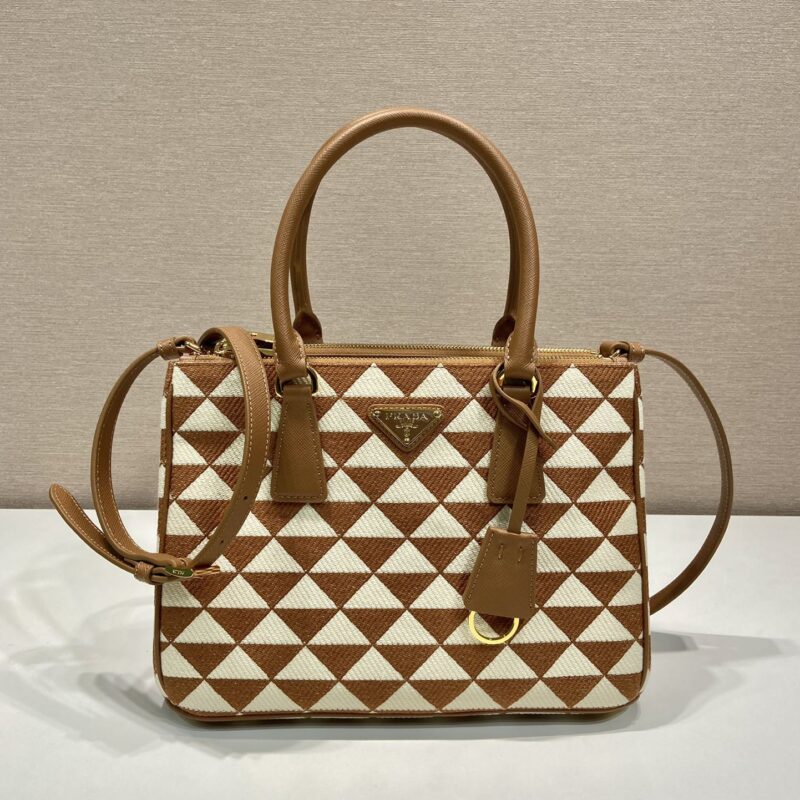 PRADA普拉达独特刺绣面料杀手包1BA863