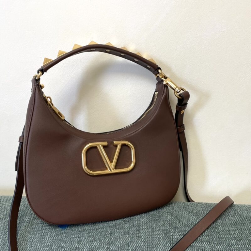 VALENTINO华伦天奴STUDSIGN小牛皮HOBO手袋1177