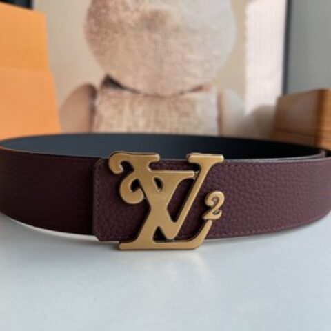 LV/路易威登   精湛工艺呈现奢华精致男士4.0cm腰带