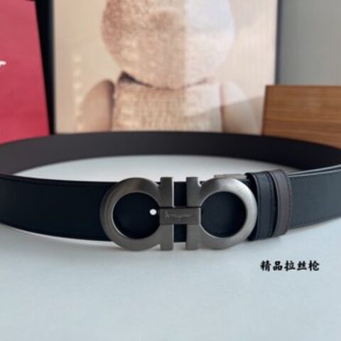 Ferragamo菲拉格慕   发财8字扣腰带3.5厘米