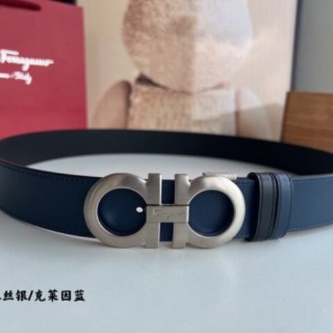 Ferragamo菲拉格慕   发财8字扣腰带3.5厘米