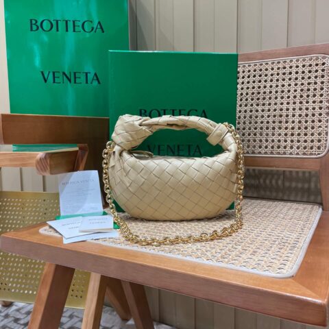 Bottega Veneta MINI CHAIN JODIE 28CM BAG 709562燕麦色