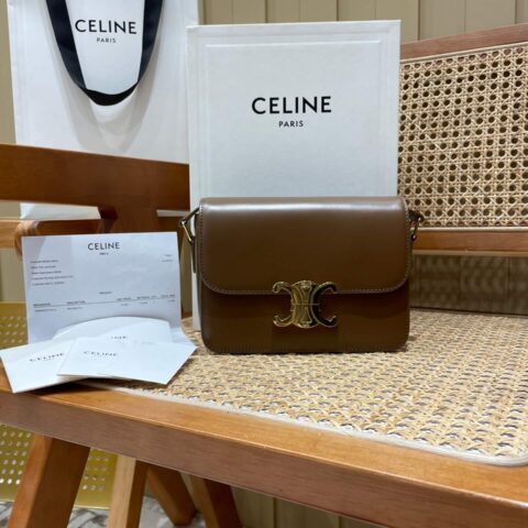CELINE TEEN TRIOMPHE 18.5CM BAG 188423焦糖色