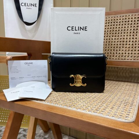 CELINE TEEN TRIOMPHE 18.5CM BAG 188423黑色