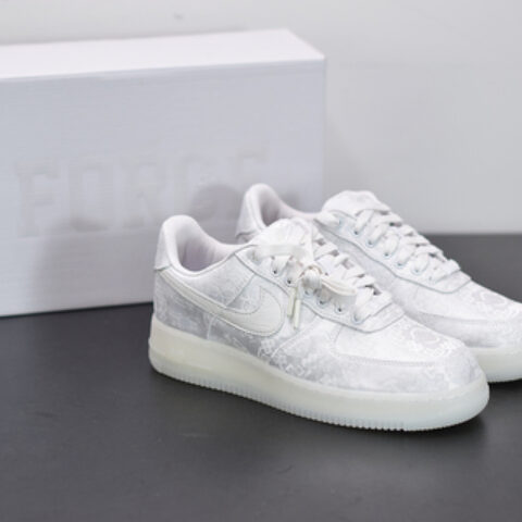 Clot x Nike Air Force 1 Premium AF1 纯白丝绸 联名男女同款运动鞋AO9286-100