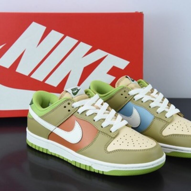 Nk SB Dunk Low 彩色拼接大麦黄 SB低帮运动休闲板鞋 货号：DV9108-711