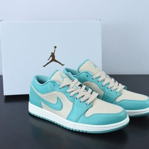 Air Jordan 1 Low AJ1湖水蓝蒂芙尼 Tiffany低帮运动板鞋 货号：DC0774-131