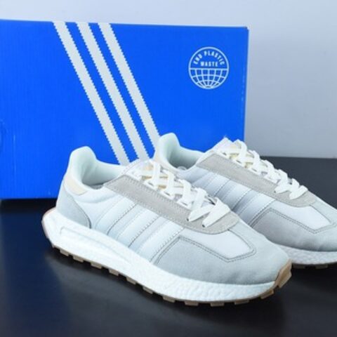 adidas Racing E5 Boost Prototype 速度轻盈复古系列 百搭透气运动慢跑鞋GW8259