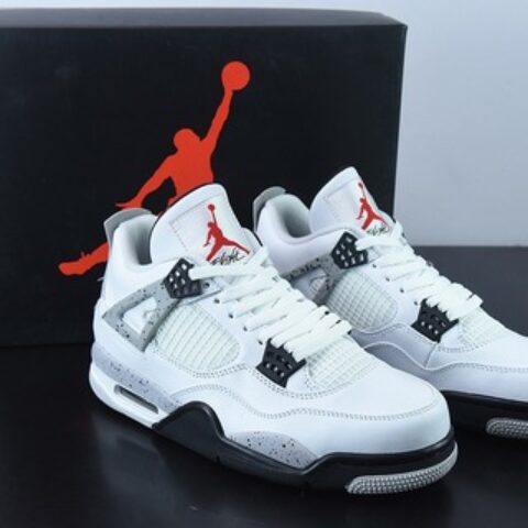Air Jordan 4 Retro " White Cement " AJ4 白水泥男士运动鞋 货号：840606-192