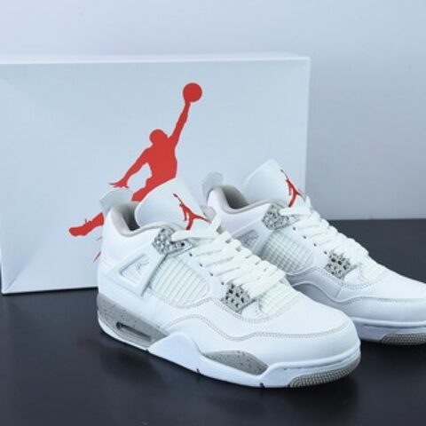 纯原 AJ4 白奥利奥 Air Jordan 4 “Tech White ” 男子文化篮球鞋货号：CT8527 100