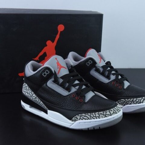Air Jordan 3 Retro Black Cement AJ3黑水泥男士运动鞋 854262-001