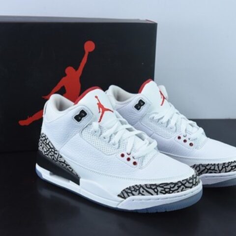 Air Jordan 3 Retro AJ3白水泥男士运动鞋923096-101