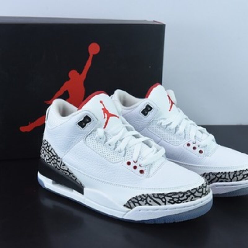 Air Jordan 3 Retro AJ3白水泥男士运动鞋923096-101