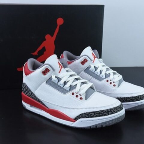 Air Jordan 3 Retro 白红元年复刻 新白红男子运动鞋 DN3707-160