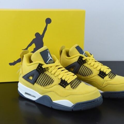 Air Jordan 4 Retro LightningAJ4  电母 黄闪电男子篮球鞋 货号：CT8527-700