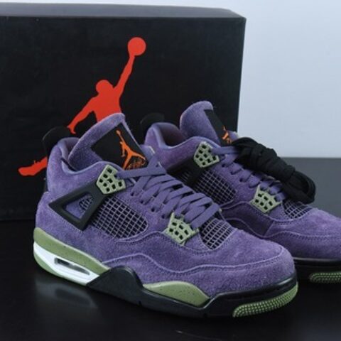 Air Jordan 4 Retro Canyon Purple “麂皮紫小丑”运动鞋 货号： AQ9129-500