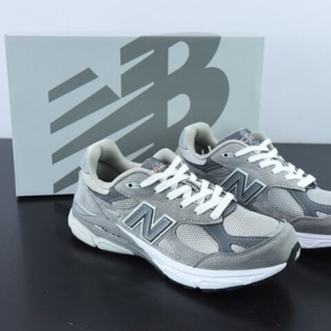 New Balance 990 V3 白灰 美产官方 复古休闲运动慢跑鞋货号：M990GY3