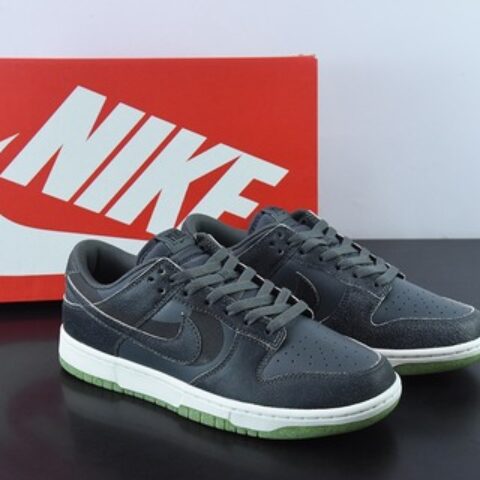 耐克 SB Dunk Low"Iron Grey"扣篮系列低帮休闲运动滑板板鞋“碳灰双钩3M”货号DQ7681-001