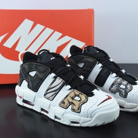 Air More Uptempo GS"Animal"皮蓬一代系列经典高街百搭休闲运动文化篮球鞋“皮革白动物园”货号：DZ4843-100