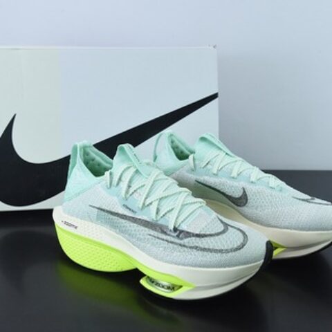 Nike Air Zoom Alphafly NEXT% 2 Proto 马拉松3.0高性能跑鞋/白绿 薄荷绿DV9422-300