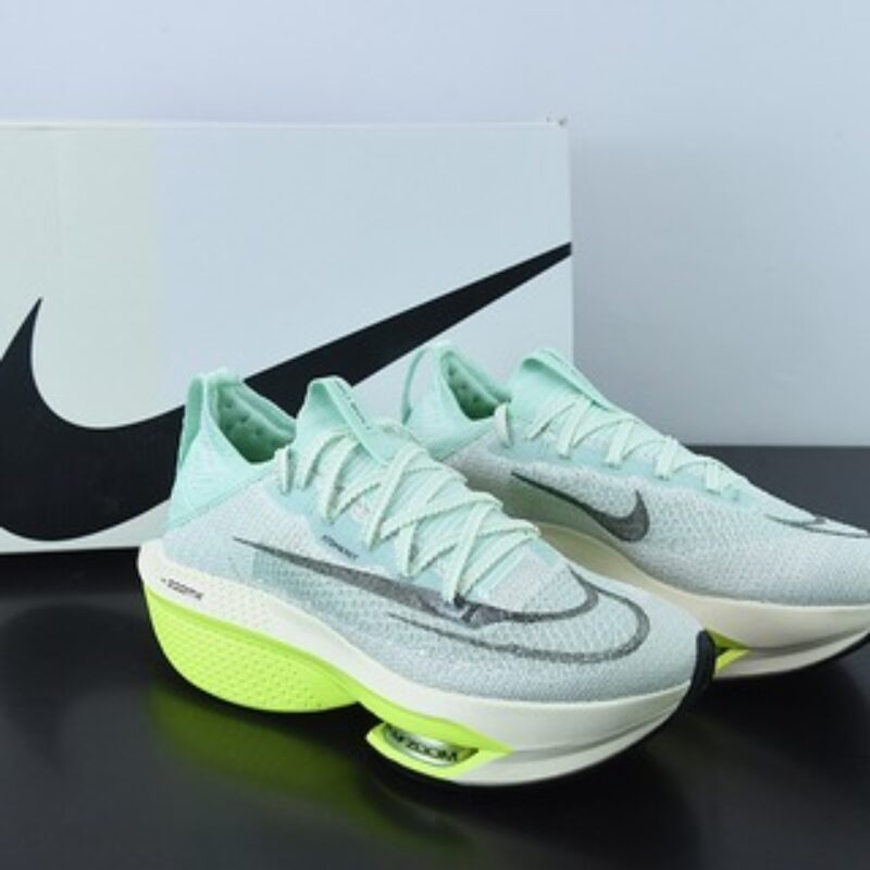 Nike Air Zoom Alphafly NEXT% 2 Proto 马拉松3.0高性能跑鞋/白绿 薄荷绿DV9422-300