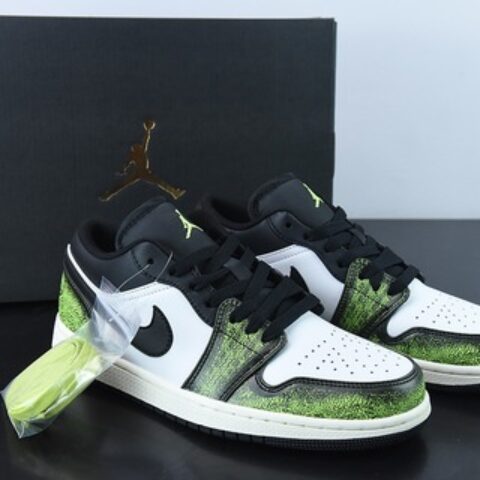 Air Jordan 1 Low "Wear Away" AJ1 乔1森林绿运动鞋 货号;DN3705-003