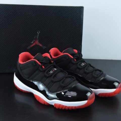 Air Jordan 11 Retro Low AJ11 黑红男士运动鞋 货号：528895-012