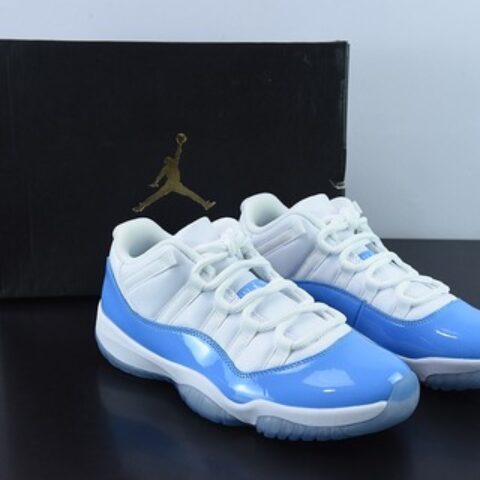 Air Jordan 11 Retro Low低帮男士运动鞋 白蓝 货号：528895 106