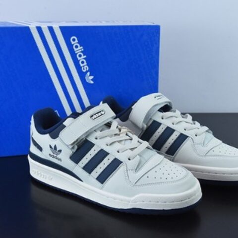 阿迪达斯Adidas三叶草 Originals Forum 84 Low 罗马系列魔术贴低帮复古系带百搭休闲运动板鞋GY6553