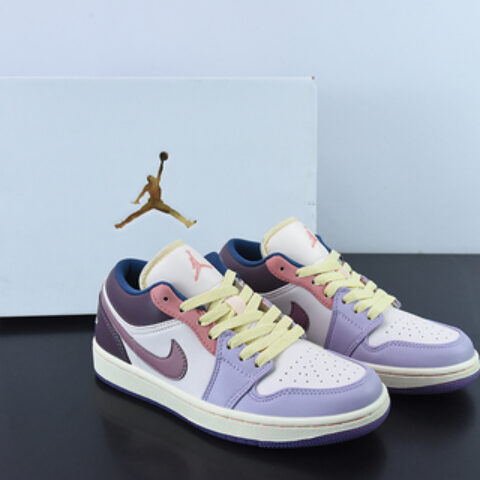 Air Jordan 1 Low"Easter"乔1 乔丹1代低帮粉紫女士休闲板鞋 彩蛋  复活节 货号：DZ2768-651