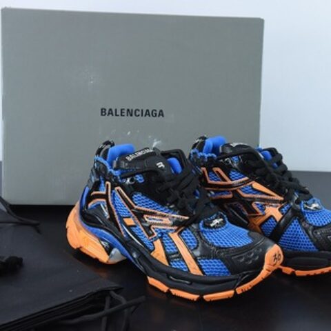 Runner /Balenciaga 巴黎世家Runner运动鞋   黑蓝桔 货号：677402W2RB11120