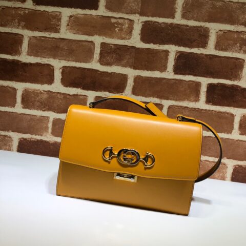 GUCCI古驰马衔扣1955系列平纹皮肩背包576388