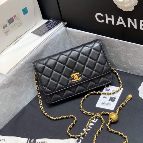 CHANEL大金珠woc款链条包 AP1450