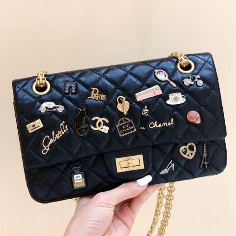 CHANEL 2.55 reissue 24CM 周年纪念版徽章包