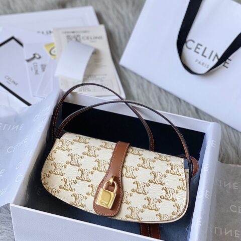 CELINE赛琳秋冬新款白花手袋101592