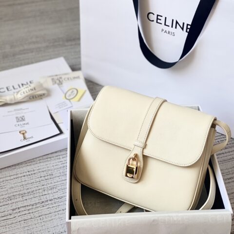 CELINE赛琳进口牛皮TABOU全新复古邮差包196583