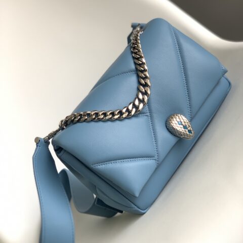 BVLGARI宝格丽“SERPENTI CABOCHON”系列小牛皮肩背包291088