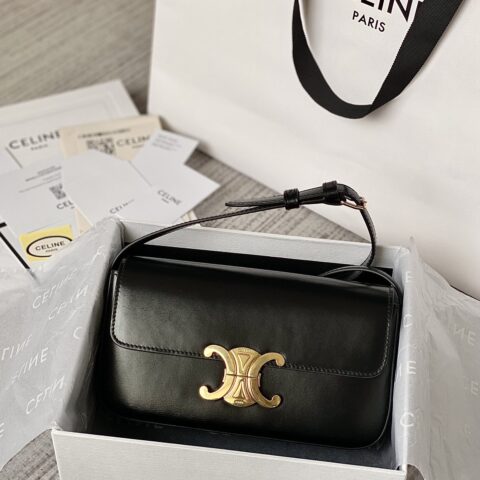 CELINE赛琳凯旋门全皮系列小牛皮肩背包194143