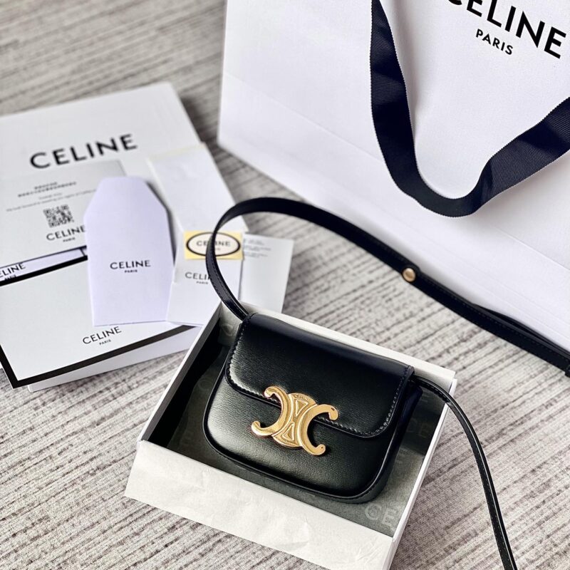 CELINE赛琳进口牛皮凯旋门迷你挎包101513