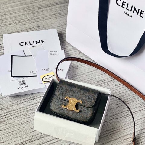 CELINE赛琳进口牛皮凯旋门迷你挎包101513