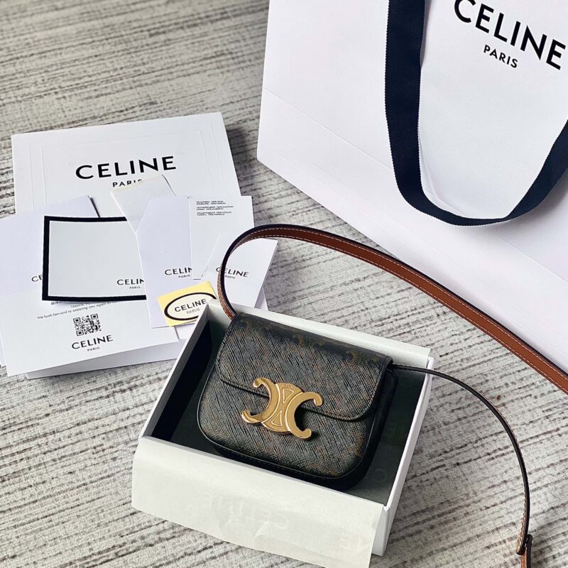 CELINE赛琳进口牛皮凯旋门迷你挎包101513