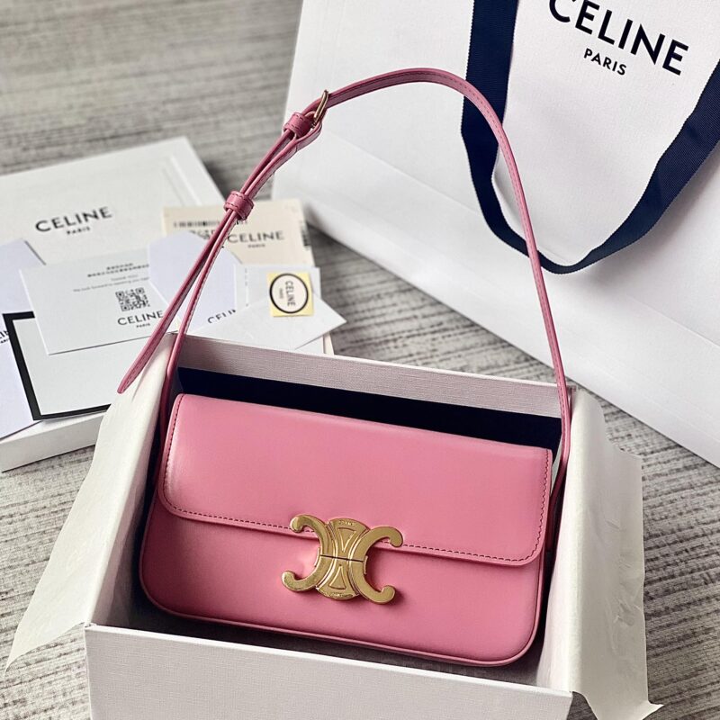 CELINE赛琳凯旋门全皮系列小牛皮肩背包194143