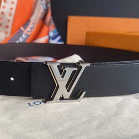 LV/路易威登   进口牛皮双面用腰带男士4.0cm
