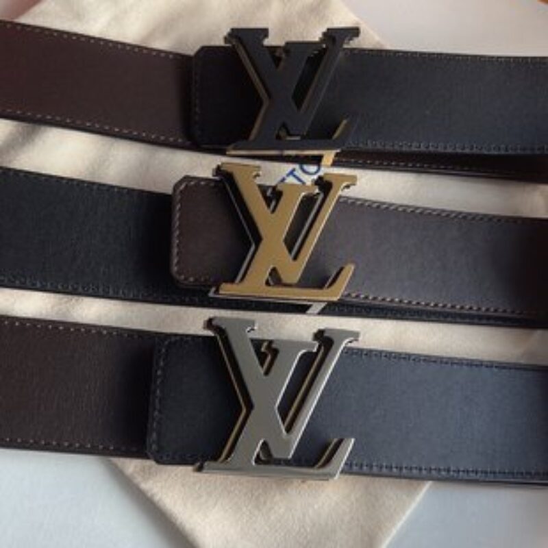 LV/路易威登   进口牛皮双面用腰带男士4.0cm