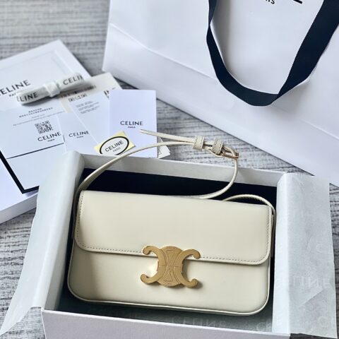 CELINE赛琳凯旋门全皮系列小牛皮肩背包194143