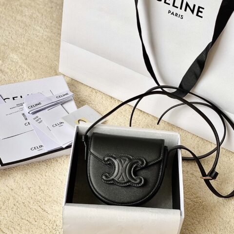 CELINE赛琳顶级小牛皮最新款迷你马鞍包10J303