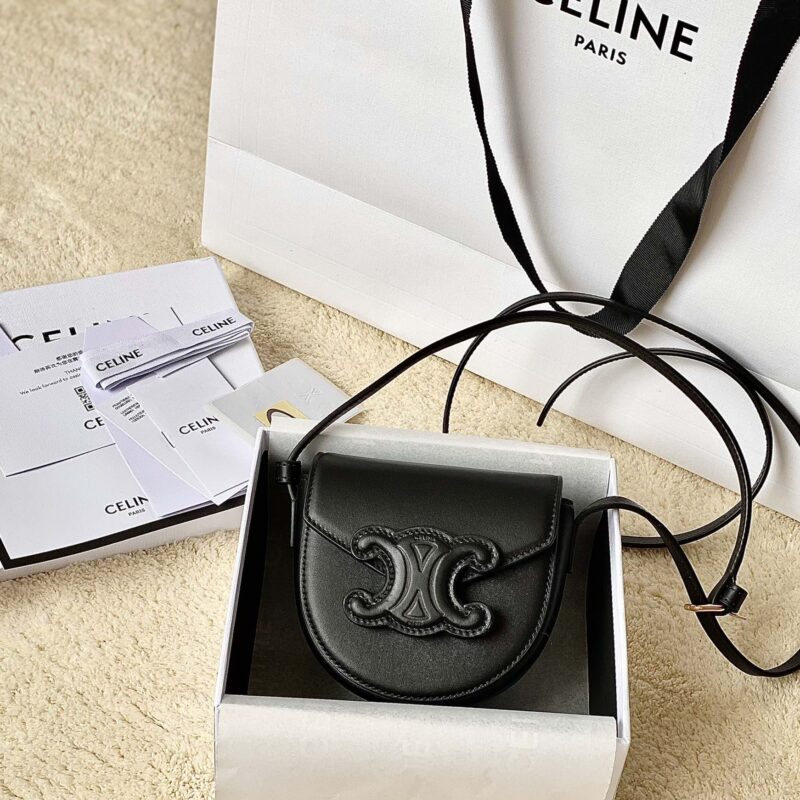 CELINE赛琳顶级小牛皮最新款迷你马鞍包10J303
