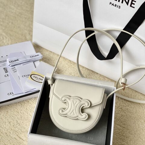 CELINE赛琳顶级小牛皮最新款迷你马鞍包10J303