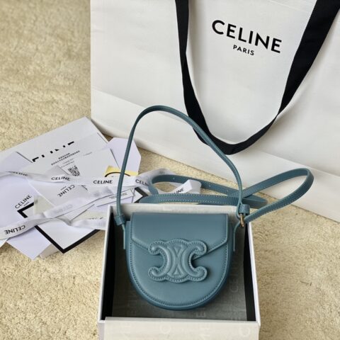CELINE赛琳顶级小牛皮最新款迷你马鞍包10J303